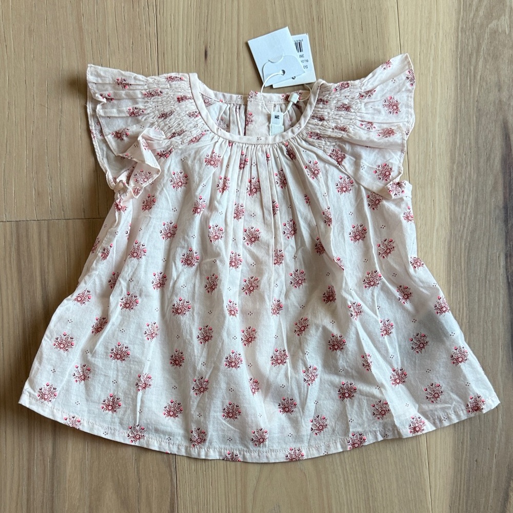 NWT Bonpoint Noelle Blouse in 3M